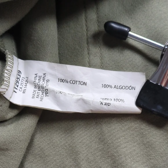 Amanda Green Cotton Floral Utility Jacket Size XL - Picture 9 of 11